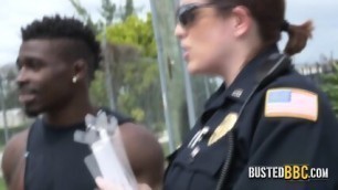 A Black Dude Gets In The Best Day Of His Life After Three Horny Cops Arrest Him To Fuck Him Hard.