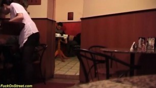 Extreme Rough Anal In A Public Coffee Shop