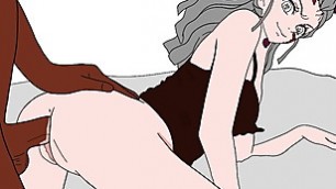 Huge black cock fucks Daki from Demon Slayer (10 minute loop)