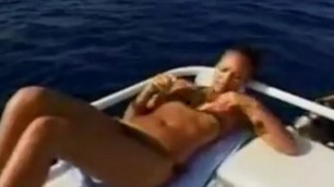 jessica alba on the boat