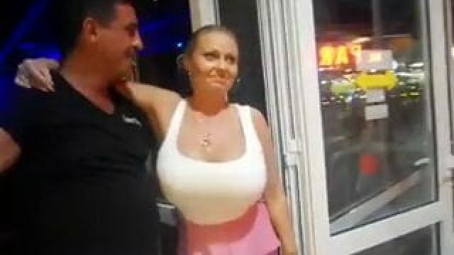 Big boobs dancing bar