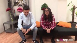 From YOUTUBER to DOING PORN in three easy steps. Sweet Verónica likes dicks up her tight pussy